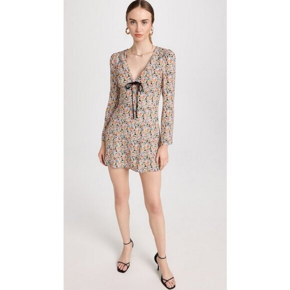 💕REFORMATION💕 Mavis Dress ~ Trix Multi-Color Floral Print 8 NWOT - Picture 10 of 16